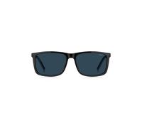HUGO Schwarze Sonnenbrille mit blau getönten Gläsern - Style HG 1337/SKB758KU, 58329858 Schwarz ONESI