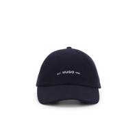 HUGO Shallow-Fit Cap aus angerautem Flanell mit Logo-Stickerei - Style Mett-FL, 50571920 Dunkelblau ONESI
