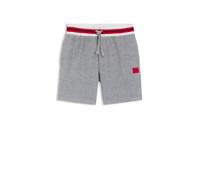 HUGO Shorts aus Baumwoll-Mix mit kontrastfarbenen Details - Style JAXON_Short Pant, 50545237 Grau S