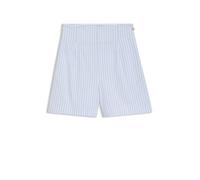 HUGO Shorts aus Baumwoll-Popeline mit Längsstreifen - Style Harite, 50559528 Hellblau gestreift 38