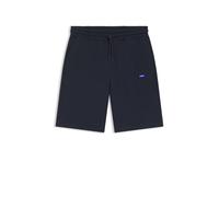 HUGO Shorts aus Baumwoll-Terry mit Logo-Patch - Style Nasensio, 50522364 Dunkelblau M