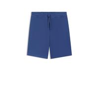 HUGO Relaxed-Fit Shorts aus Baumwoll-Terry mit Logo-Print - Style Dayono, 50530696 Blau M