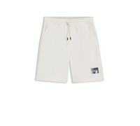 HUGO Shorts aus Baumwoll-Terry mit Schildpatt-Logo - Style Darix, 50557471 Natur L