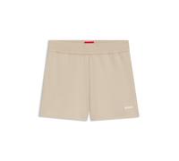 HUGO Relaxed-Fit Shorts aus Stretch-Jersey mit Logo-Print - Style SHUFFLE_SHORTS, 50490596 Hellbeige XS