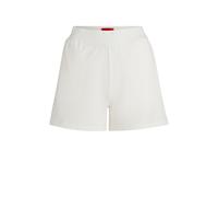 HUGO Shorts aus elastischem Gewebe mit Logo-Print - Style SHUFFLE_SHORTS, 50490596 Weiß XL