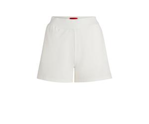 HUGO Shorts aus elastischem Gewebe mit Logo-Print - Style SHUFFLE_SHORTS, 50490596 Weiß XS