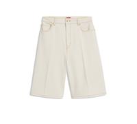 HUGO Shorts aus gewaschenem Ecru-Denim mit weitem Beinverlauf - Style Gelita_1, 50557029 Natur 29