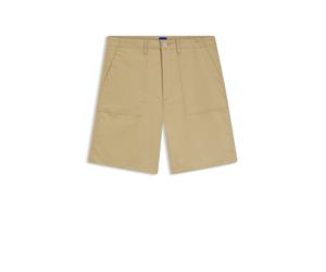 HUGO Shorts aus merzerisierter Baumwoll-Canvas - Style Gutwin262S, 50556075 Beige 33