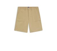 HUGO Shorts aus merzerisierter Baumwoll-Canvas - Style Gutwin262S, 50556075 Beige 36