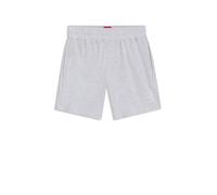 HUGO Shorts aus Stretch-Baumwolle mit eingerahmtem Logo-Print - Style Laze Shorts CW, 50525247 Hellgrau XL