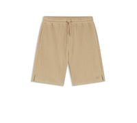 HUGO Shorts aus Stretch-Baumwolle mit Knittereffekt - Style Denoshort, 50564647 Beige S