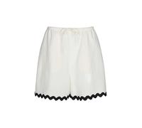 HUGO Relaxed-Fit Shorts mit Zickzack-Tape - Style Haslala-1, 50557546 Schwarz / Weiß 32