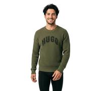 HUGO Oversize-Pullover aus gerippter Baumwolle mit College-Logo - Style Showdy, 50564233 Olive M