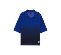 HUGO Pullover aus Baumwolle mit Dip-Dye-Effekt - Style Skanjou, 50557339 Blau M