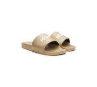 HUGO Slides mit gepolstertem Riemen und Kontrastlogo - Style Timein_slid_pdemlg, 50568765 Beige 39