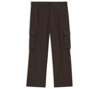 HUGO Slim-Fit Cargo-Hose mit Fischgrätmuster - Style Graysen253, 50541398 Braun S