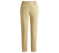 HUGO Slim-Fit Cropped-Hose mit Reißverschlüssen am Saum - Style Hedima, 50513770 Hellbeige 36