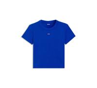 HUGO Slim-Fit Cropped T-Shirt aus Stretch-Baumwolle - Style Baby Tee_B, 50510749 Blau M