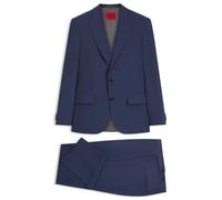 HUGO Slim-Fit Dreiteiler Anzug aus Woll-Mix mit Popeline-Struktur - Style Henry/Getlin242V2X, 50553799 Blau 110