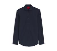 HUGO Slim-Fit Hemd aus Baumwolle mit Cutaway-Kragen - Style C-Jason, 50293691 Dunkelblau 40
