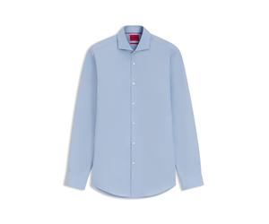 HUGO Slim-Fit Hemd aus Baumwolle mit Cutaway-Kragen - Style C-Jason, 50293691 Hellblau 46