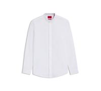 HUGO Slim-Fit Hemd aus bügelleichter Baumwoll-Popeline - Style Kaleb, 50554690 Weiß 38