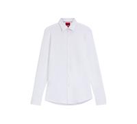 HUGO Slim-Fit Hemd aus funktionalem Stretch-Jersey - Style Kenno, 50481195 Weiß 40