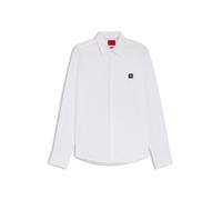 HUGO Slim-Fit Hemd aus Stretch-Baumwoll-Canvas - Style Ermo, 50505315 Weiß M