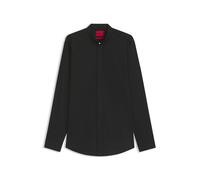 HUGO Slim-Fit Hemd aus Stretch-Baumwolle mit Stehkragen - Style Kaleb, 50544949 Schwarz 38