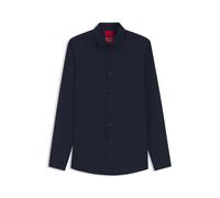 HUGO Slim-Fit Hemd aus Stretch-Twill - Style Kenno, 50551242 Dunkelblau 44