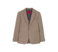HUGO Slim-Fit Jacke aus elastischer Baumwolle - Style Hanfred262X, 50559113 Hellbraun 54