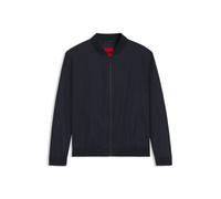 HUGO Slim-Fit Jacke aus Stretch-Baumwolle-Twill mit Reißverschluss - Style Ukashi232X, 50568121 Dunkelblau 48