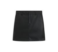 HUGO Slim-Fit Minirock in Leder-Optik - Style Rihale-1_B, 50542187 Schwarz 42