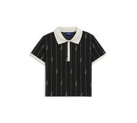 HUGO Slim-Fit Poloshirt aus Stretch-Baumwolle mit Logo-Nadelstreifen - Style Doodle_B, 50568292 Gemustert XS