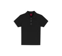HUGO Slim-Fit Poloshirt mit Metallknöpfen - Style Dereyel, 50564395 Schwarz XS