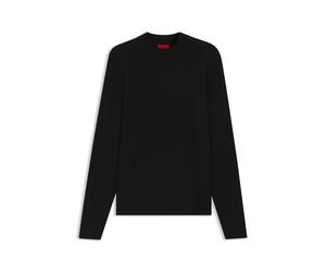 HUGO Slim-Fit Pullover mit hohem Ausschnitt - Style San Marc-CV, 50546856 Schwarz M