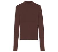 HUGO Slim-Fit Pullover mit Stehkragenausschnitt und Rippstruktur - Style Sarmia_B, 50571673 Braun XL
