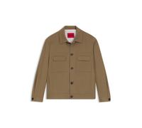 HUGO Slim-Fit Sakko aus knitterfreiem Twill - Style Juliano243F1, 50555258 Beige 56