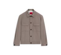 HUGO Slim-Fit Sakko aus knitterfreiem Twill - Style Juliano243F1, 50555258 Hellbraun 48