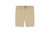 HUGO Slim-Fit Shorts aus merzerisierter Stretch-Baumwolle - Style Genar261S, 50567293 Beige L