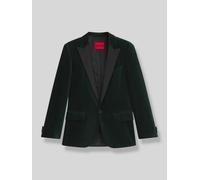 HUGO Slim-Fit Smoking-Jackett aus Baumwoll-Samt - Style Henry254E1X, 50549032 Dunkelgrün 98