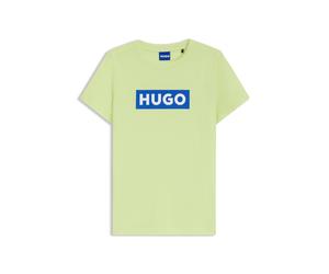 HUGO Slim-Fit T-Shirt aus Baumwolle mit Logo-Print - Style Classic Tee_B, 50510772 Hellgrün XL