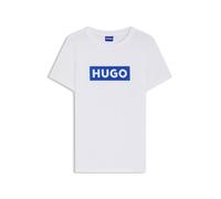 HUGO Slim-Fit T-Shirt aus Baumwolle mit Logo-Print - Style Classic Tee_B, 50510772 Weiß L