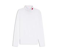 HUGO Slim-Fit T-Shirt aus Baumwolle mit Stehkragen und Logo am Kragen - Style Derollo224_IN, 50568715 Weiß XL