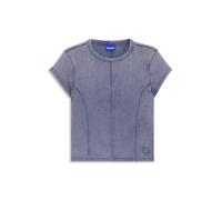 HUGO Slim-Fit T-Shirt aus Stretch-Baumwolle mit Washed-Effekt - Style Dispray_B, 50552813 Blau L