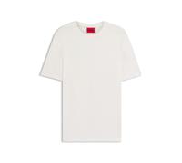 HUGO Slim-Fit T-Shirt aus strukturiertem Interlock - Style Dulerostee, 50559722 Natur M