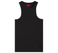 HUGO Slim-Fit Tanktop aus elastischem Baumwoll-Mix - Style The Plain Tank, 50515651 Schwarz XL