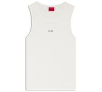 HUGO Slim-Fit Tanktop aus Stretch-Baumwolle mit kontrastfarbenem Logo - Style Dapota, 50563744 Natur XL