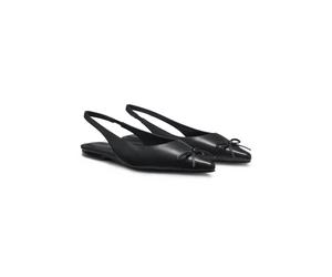 HUGO Slingbacks aus Nappaleder mit Schleife - Style Seleny_Sling05_na, 50563632 Schwarz 37