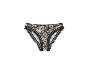 HUGO Slip aus elastischer Mikrofaser mit mittlerer Bundhöhe und Spitzenbesatz - Style BRIEF UNIQUE, 50545733 Gemustert XL